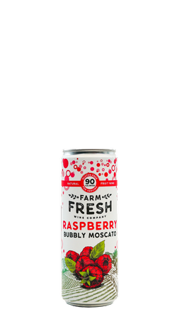 Farm Fresh Raspberry Bubbly Moscato Can 1