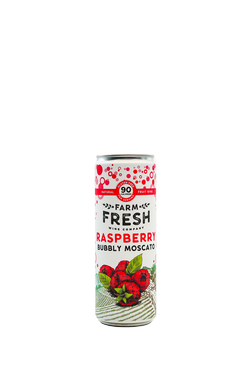 Farm Fresh Raspberry Bubbly Moscato Can 1